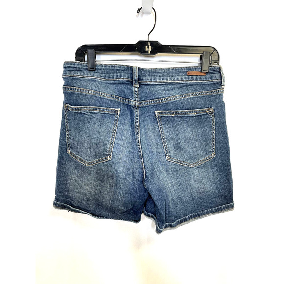 PILCRO ANTHROPOLOGIE Script High Rise Denim Jean Shorts Mid Wash Blue 30 - Picture 4 of 11
